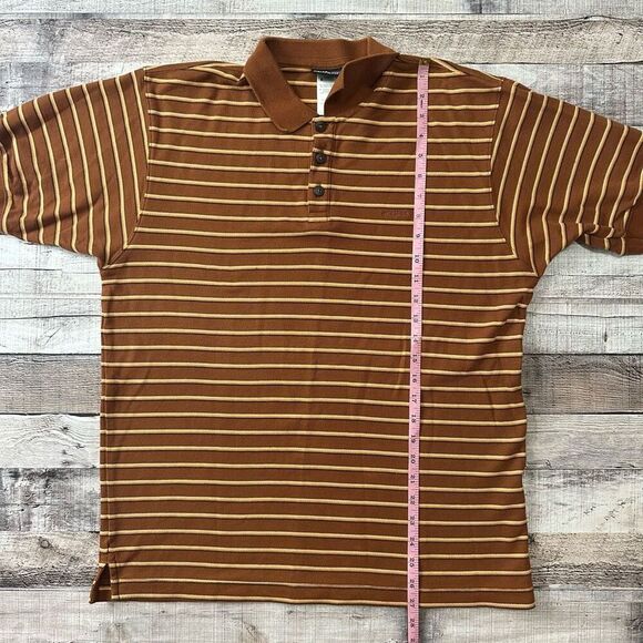 Patagonia Men’s Organic Cotton Striped Collared Polo Short Sleeve Shirt | Size M - Picture 4 of 5